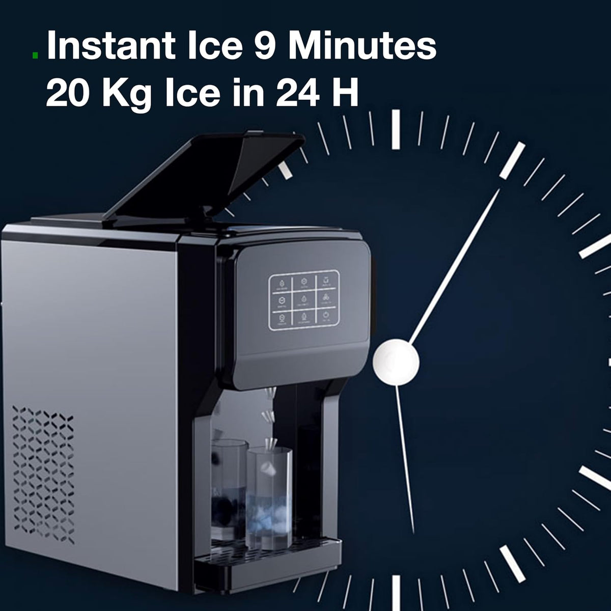 Green Lion Frosta 3 in 1 Ice Maker 5L - Black
