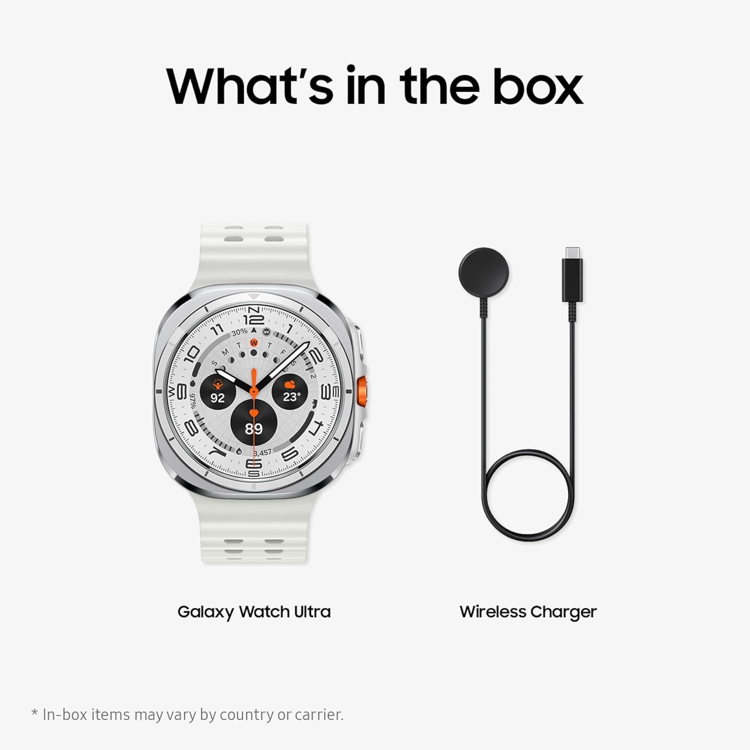 Ultra Watch Pro 49mm AMOLED Smart Watch with Health Monitoring, GPS Style Design & Wireless Charging – White