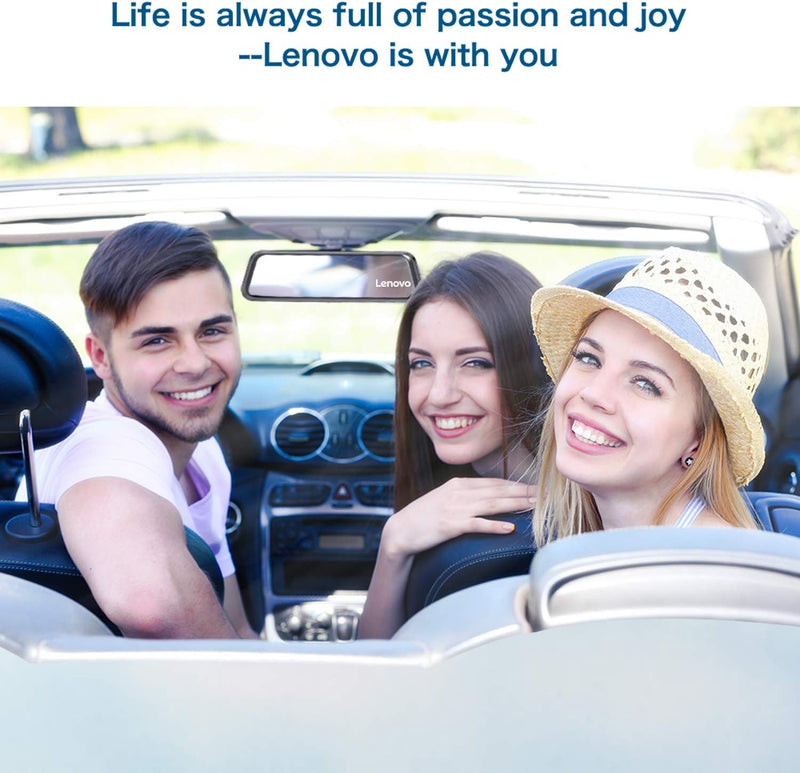 لينوفو Lenovo مرآة سيارة مع كاميرا تسجيل – Dash Cam WiFi، تصوير HD، شاشة لمس-4