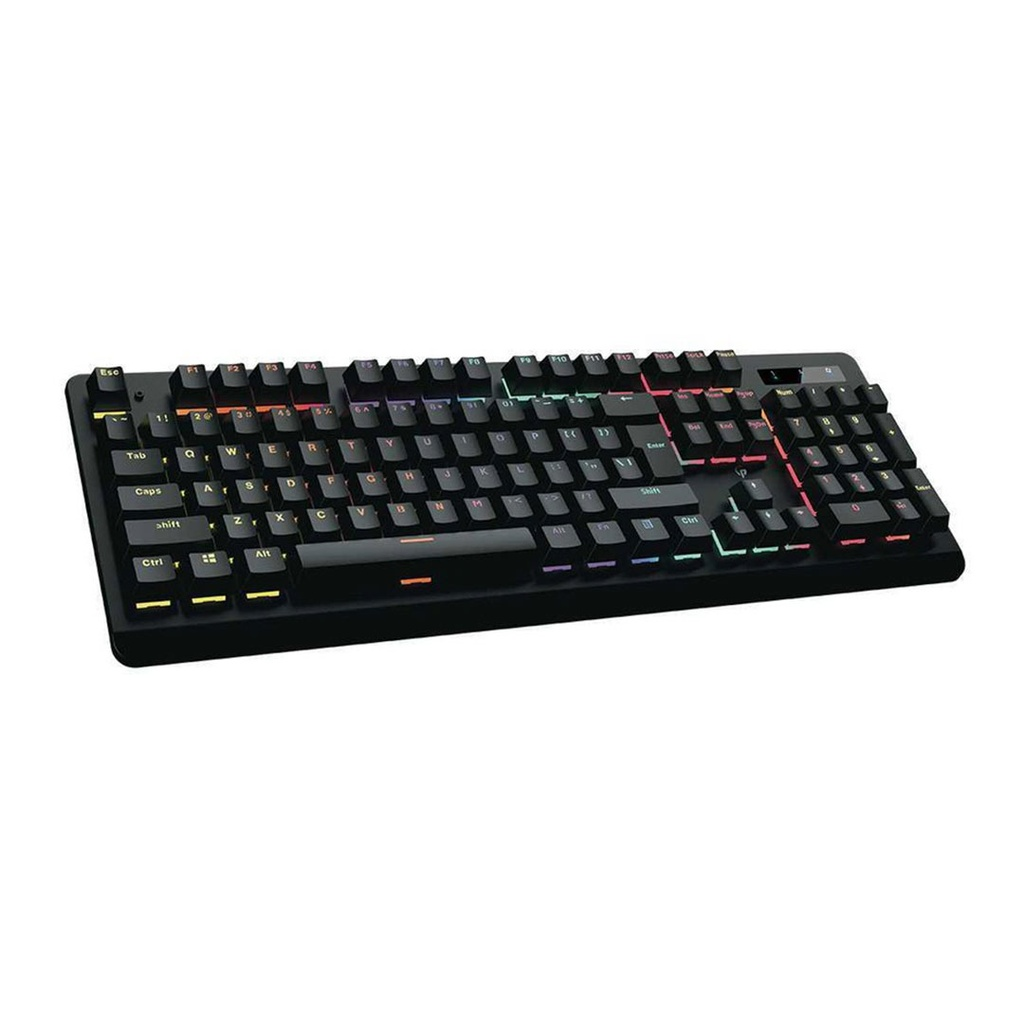 Porodo Gaming Wired Mechanical Gaming Keyboard with Gateron Pro Switch (Red) - Black