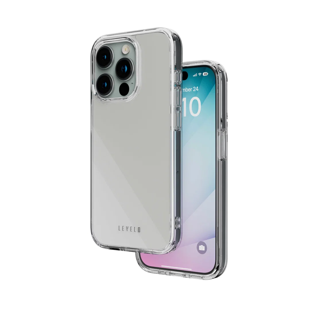 Levelo Clara Clear Case For iPhone 15 Pro Max - Clear