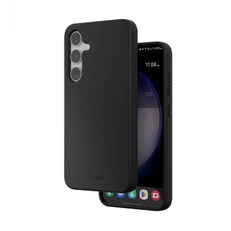 Levelo Iris Liquid Silicone Case For Samsung Galaxy S24 Plus - Black