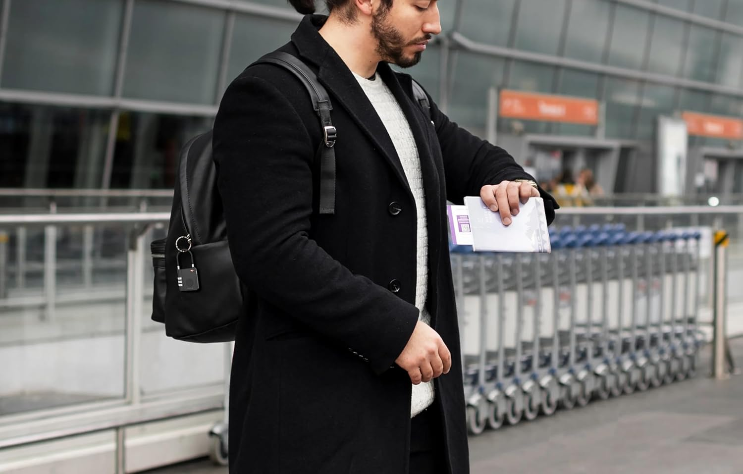 Levelo TabiLock TSA Luggage Lock With Built-In Find My - Black