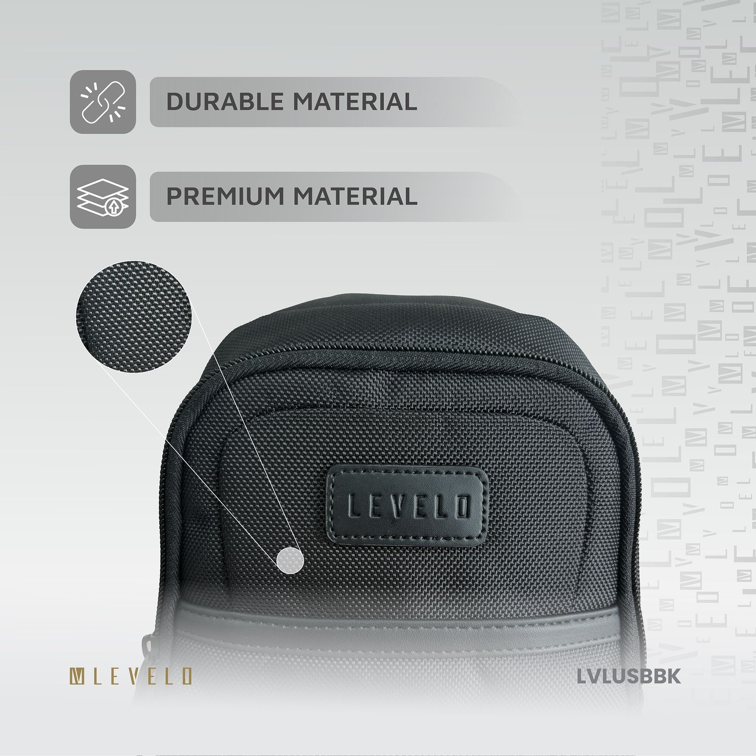 Levelo Urban Sling Bag - Black