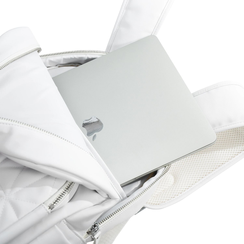 Levelo Albino Ladies Backpack - White