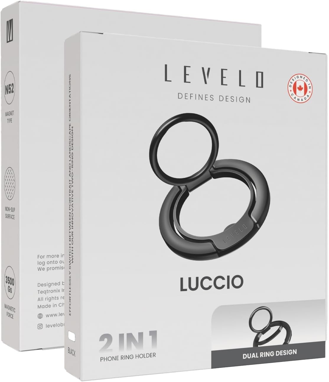 Levelo Luccio 2 In 1 Phone Ring Holder