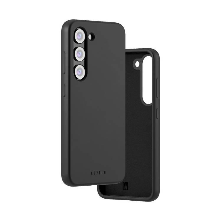 Levelo Iris Magsafe Liquid Silicone Case for Samsung S23 Plus - Black