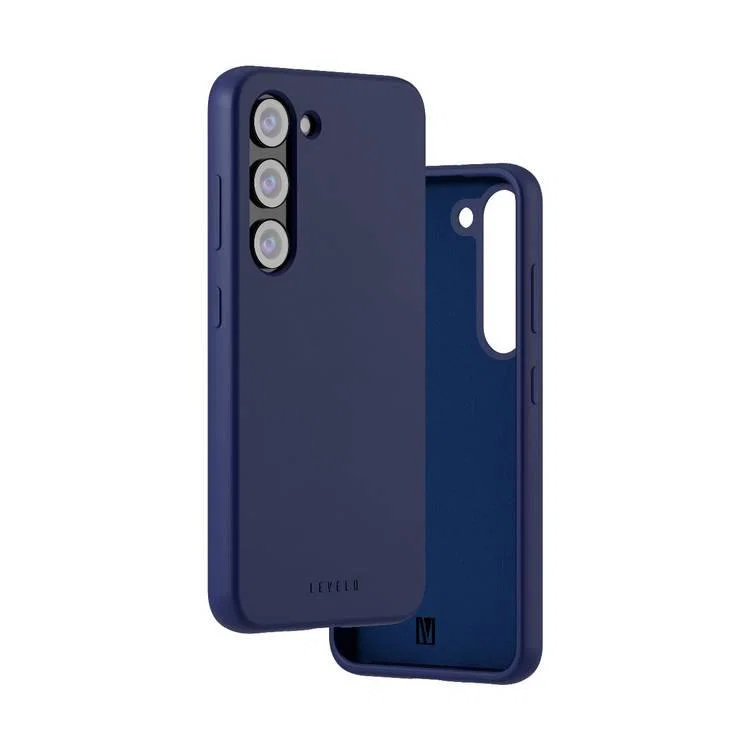 Levelo Iris Magsafe Liquid Silicone Case for Samsung S23 Plus - Blue