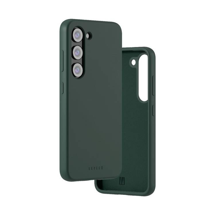 Levelo Iris Magsafe Liquid Silicone Case for Samsung S23 Plus - Green
