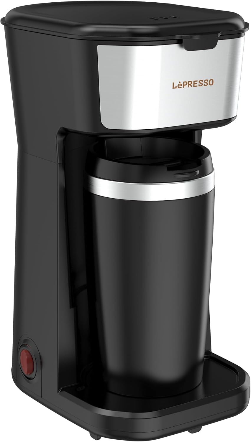 LePresso Coffee Brewer with Travelling Mug 450W - Black