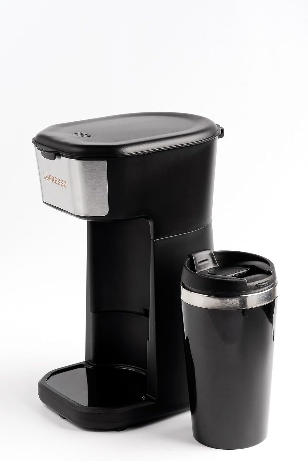 LePresso Coffee Brewer with Travelling Mug 450W - Black
