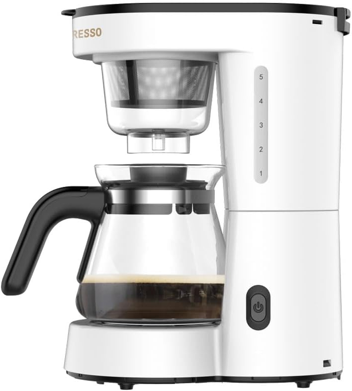 LePresso Transparent Drip Coffee Machine BS plug 0.75L - White