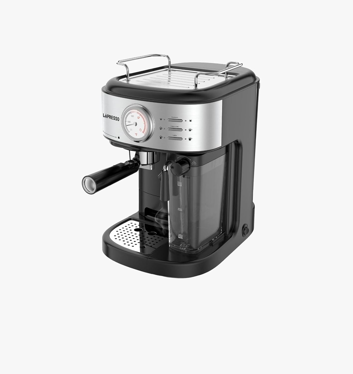 LePresso Coffee Machine 20 Bar Powerful Pressure Pump With Capsule Filter and Funnel - Black