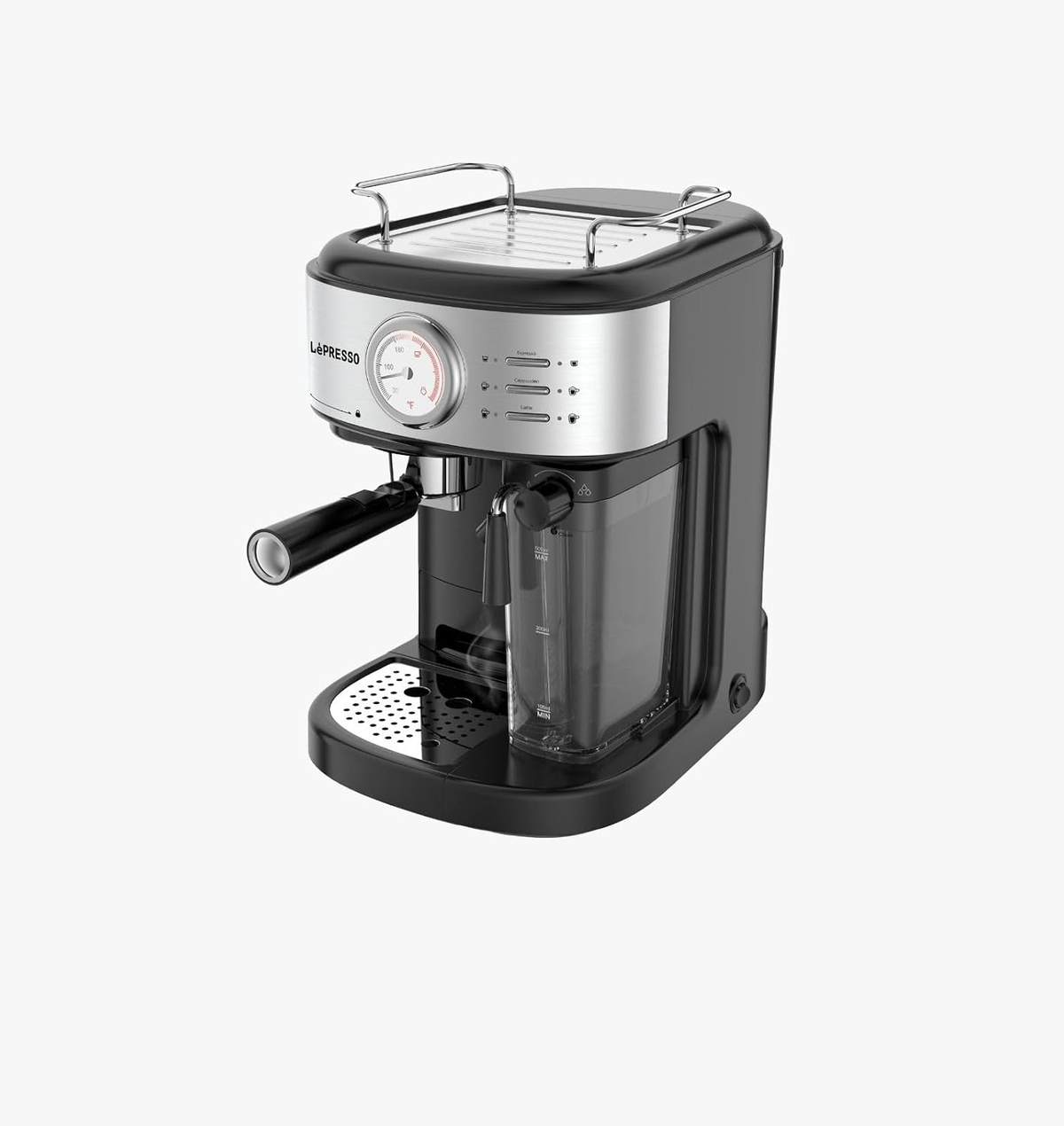 LePresso Coffee Machine 20 Bar Powerful Pressure Pump With Capsule Filter and Funnel - Black