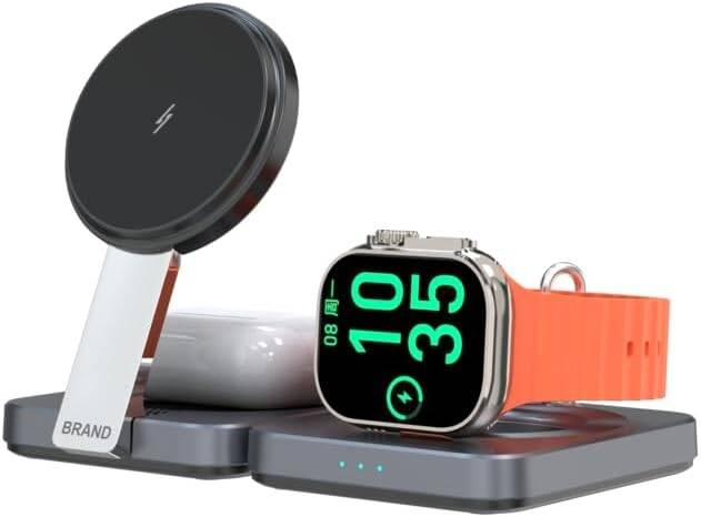 Powerology 3-in-1 Foldable Magnetic Wireless Charger