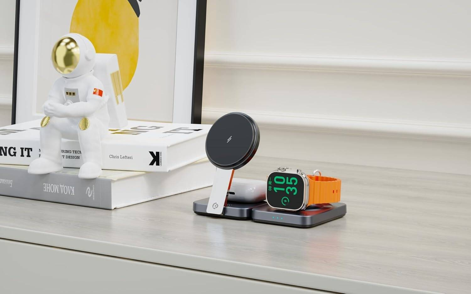Powerology 3-in-1 Foldable Magnetic Wireless Charger