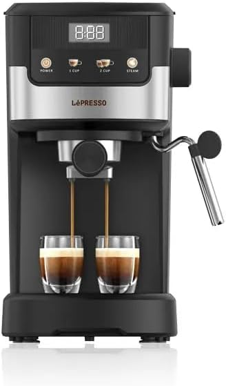 LePresso Suprema 20 Bar 2 cups dualstainless steel filter Coffee Machine - Black