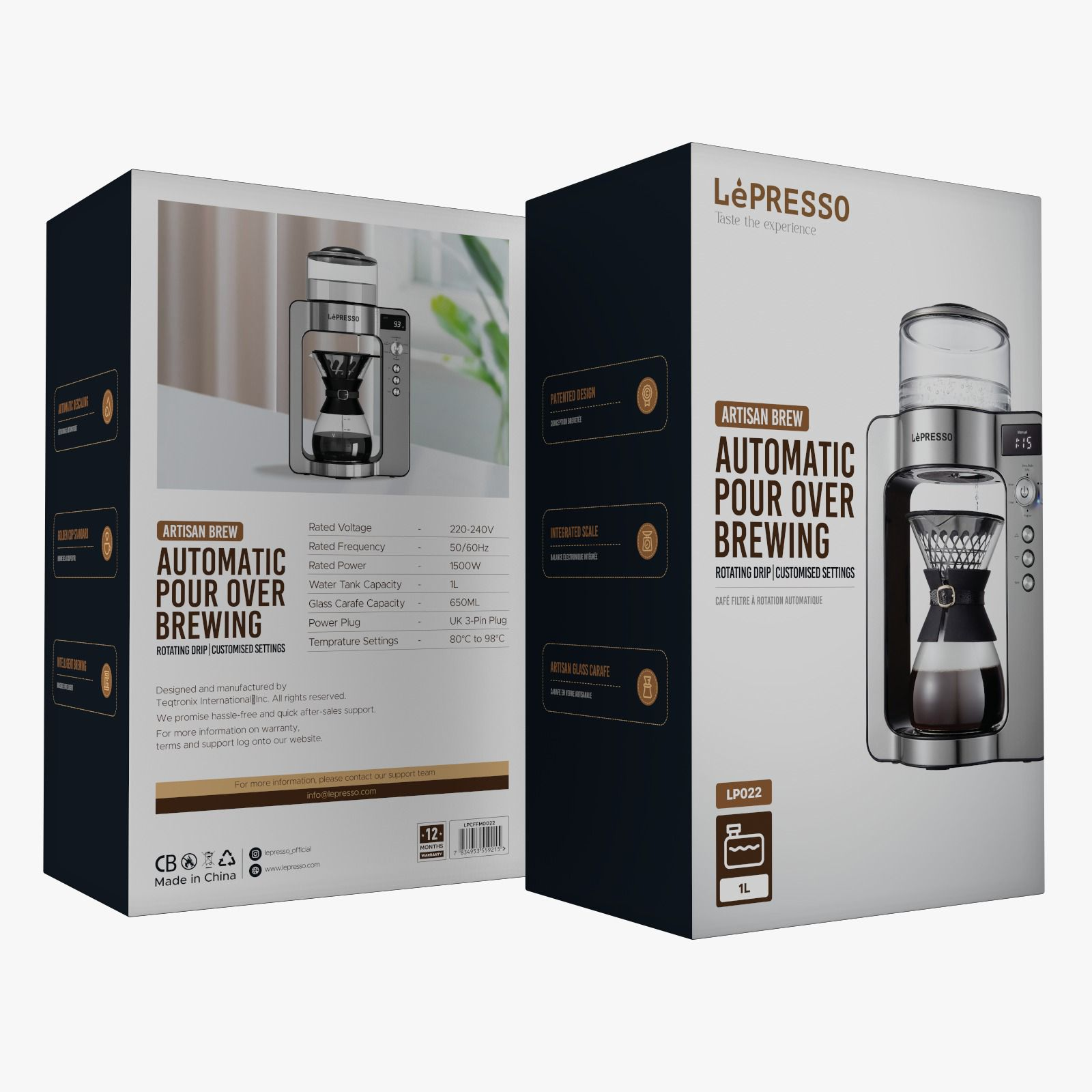 Lepresso Artisan Brew Automatic Pour over Brewing - Black