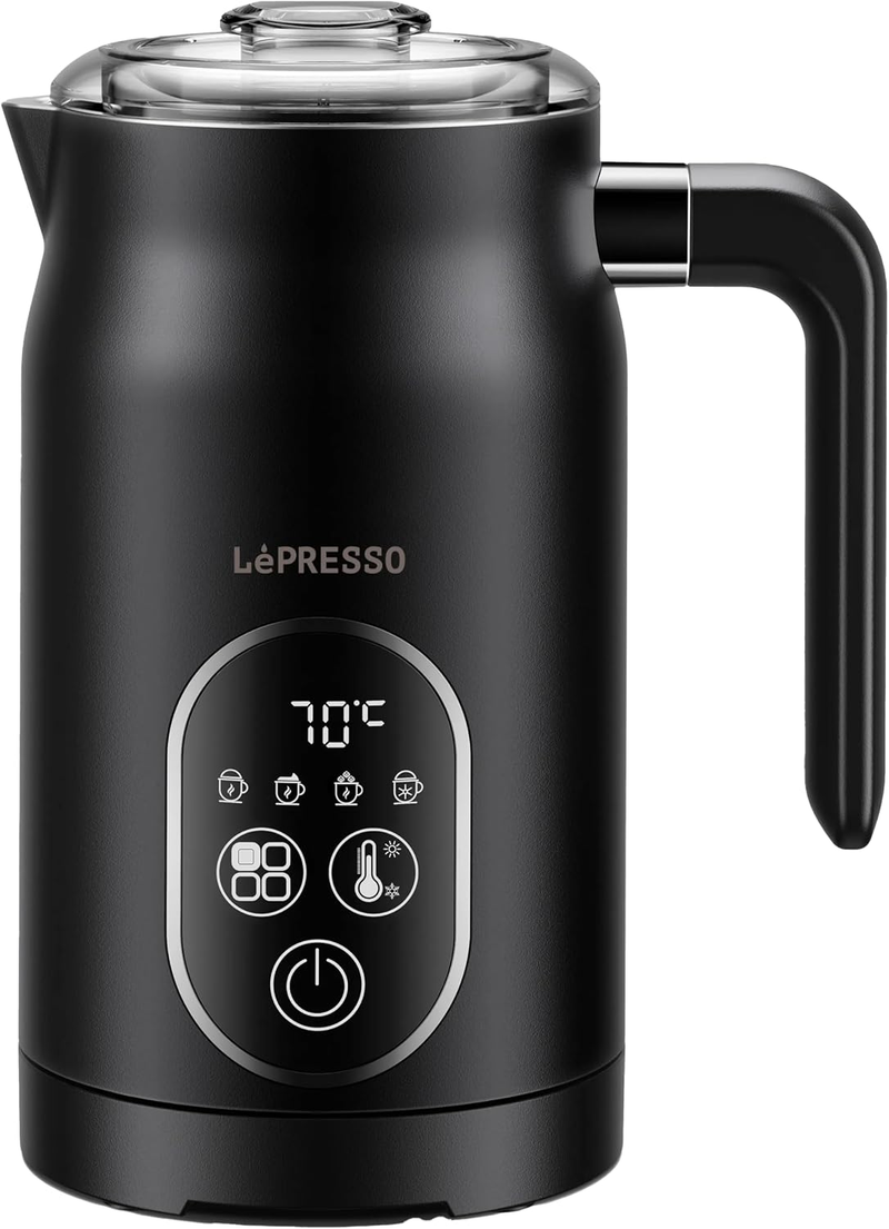 Lepresso Four Froth 500W Electric Multifunction Milk Frother - Black