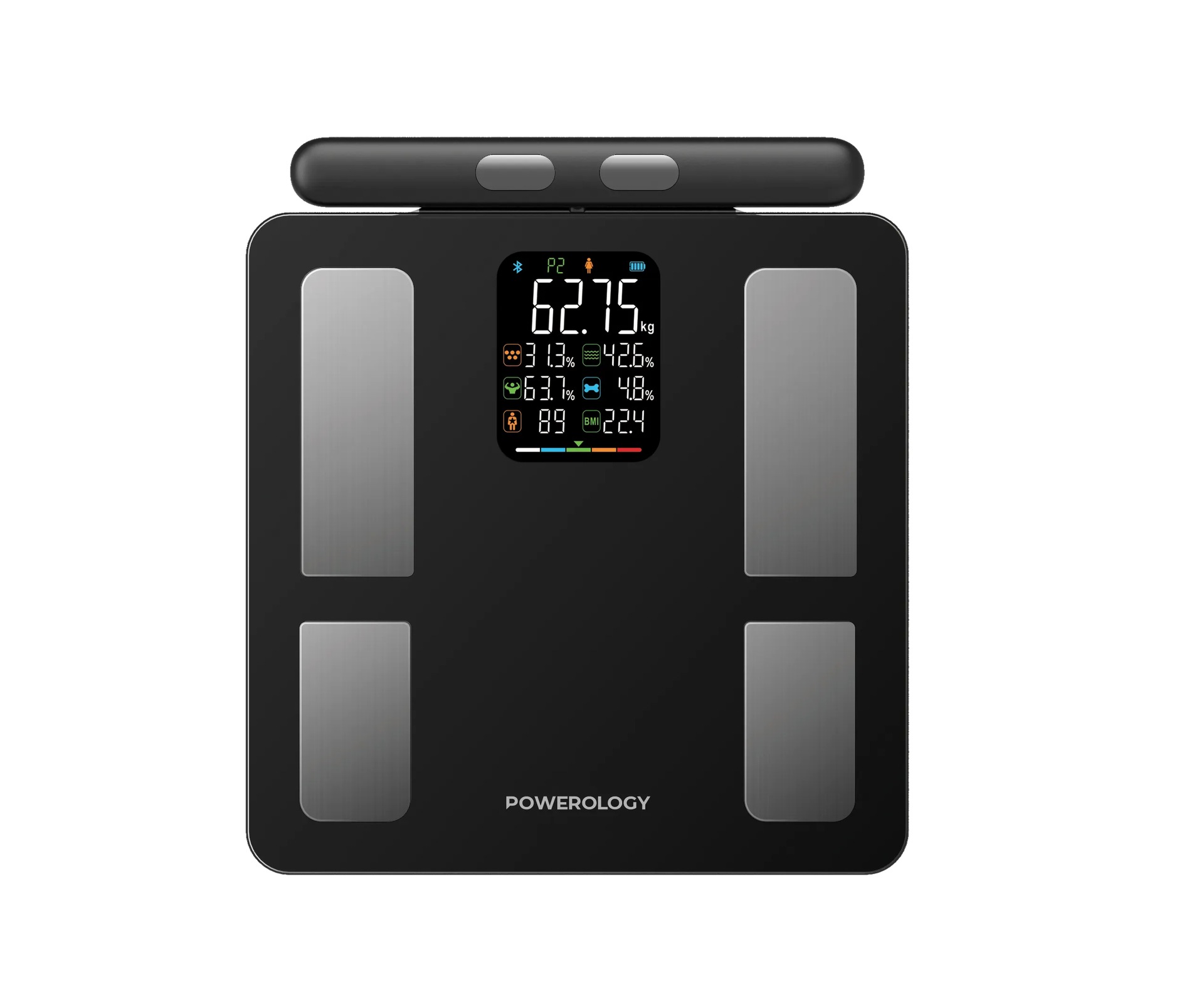 Powerology Advanced Precision 8-Electrode Smart Body Analyzer with Digital Screen Display