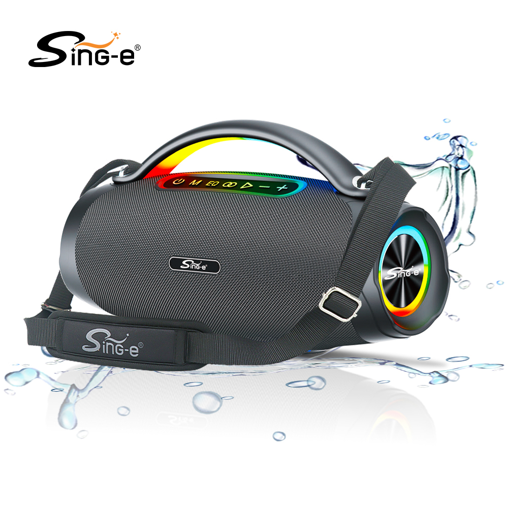 SinG-e  ZQS-V97/ RGB LED+TWO Wireless Microphones+Uesr manual +Straps  Light Adapter  200W