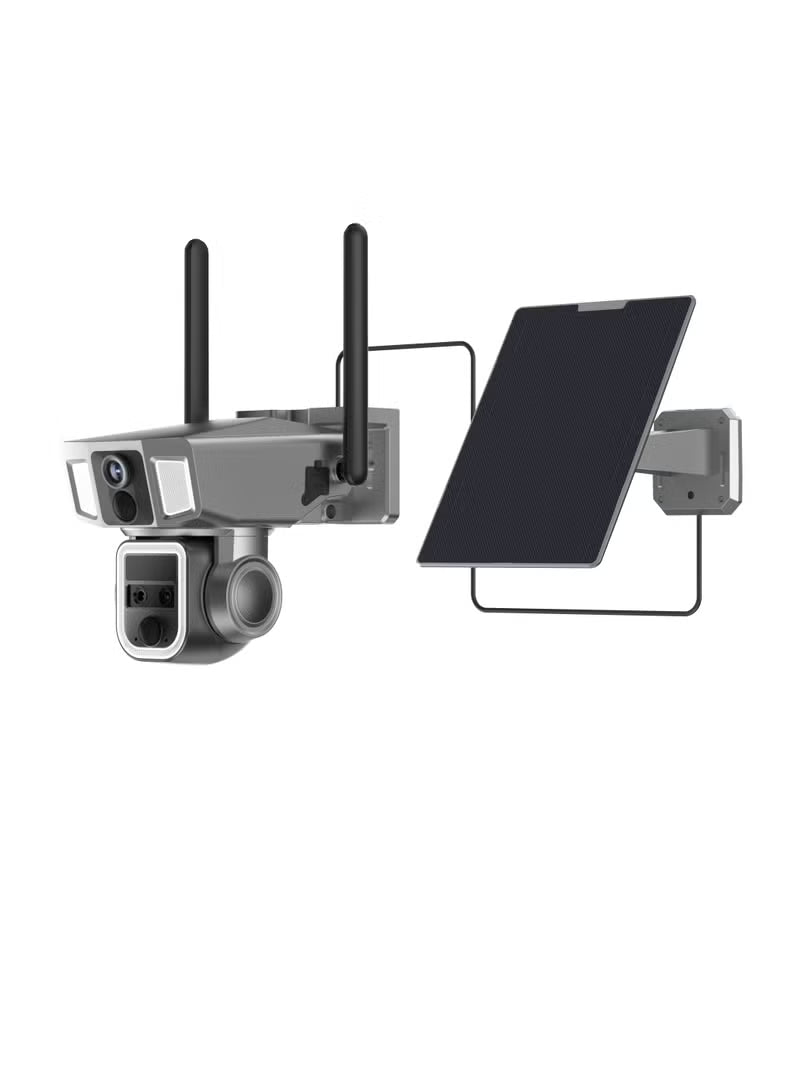 Powerology 4G/WIFI 10x Zoom 2MP+2MP 360° Ultimate Versatile Camera - Black