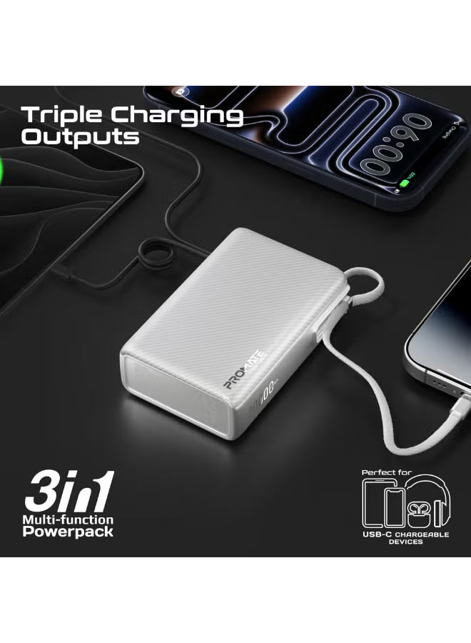 PROMATE Titan-35W 20000mAh Power bank w/ 35W Total Output, 35WPD USB-C-13