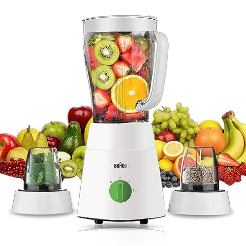 Braun PowerBlend 1 Jug Blender 500W 1.5 L Capacity TriAction Technology JB 0123
