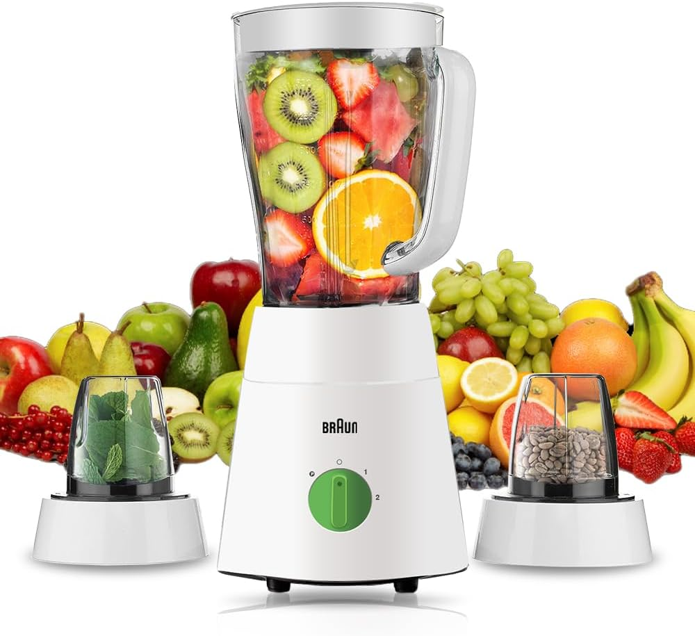 Braun PowerBlend 1 Jug Blender 500W 1.5 L Capacity TriAction Technology JB 0123