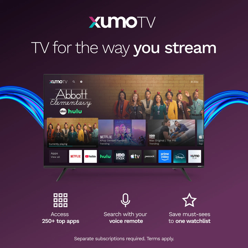 Element 65” 4K UHD HDR Frameless Xumo TV (E550AE65C)