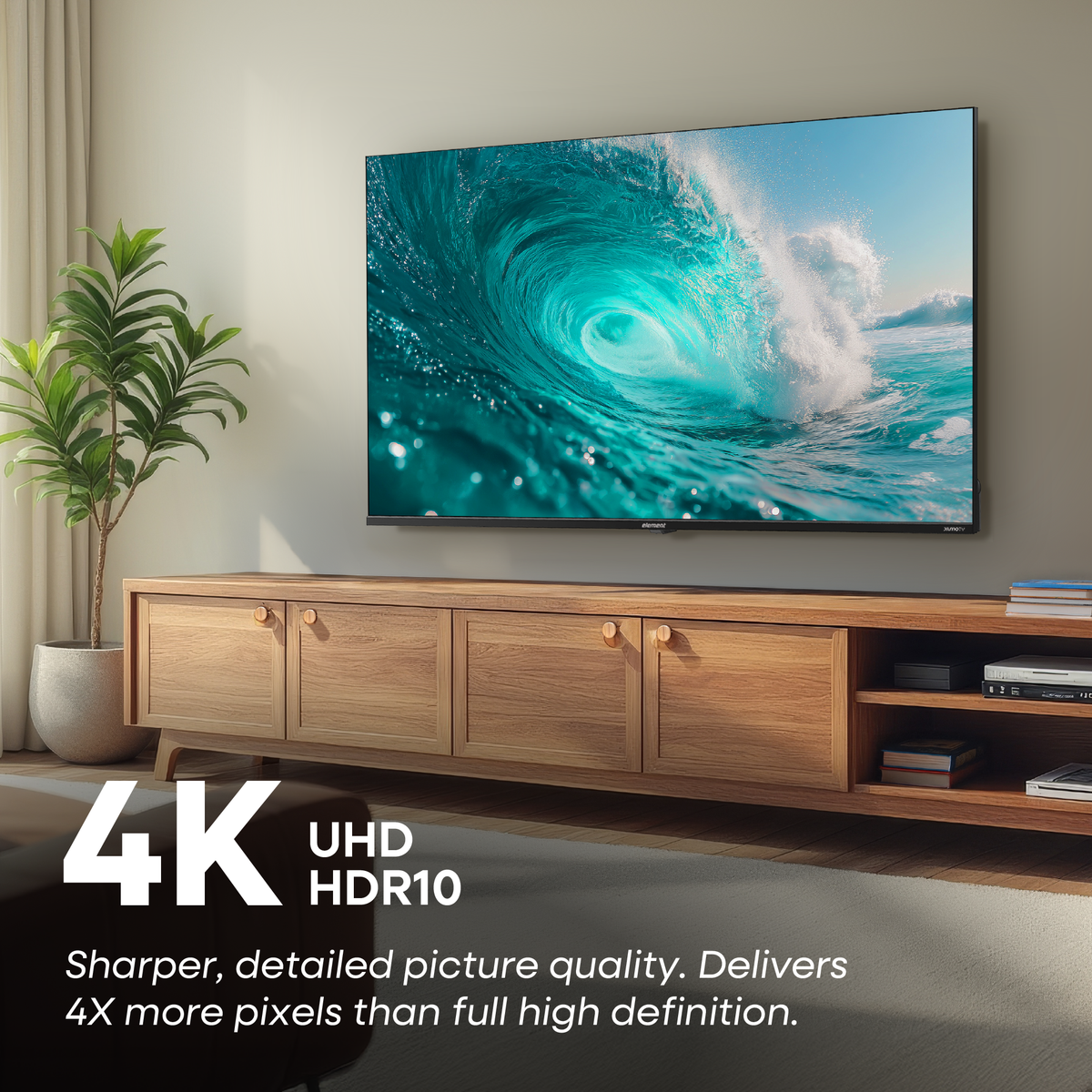 Element 65” 4K UHD HDR Frameless Xumo TV (E550AE65C)
