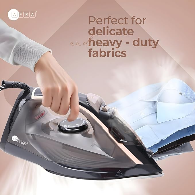 AFRA 2600W STEAM IRON CERAMIC COATED AF-2600IRBG