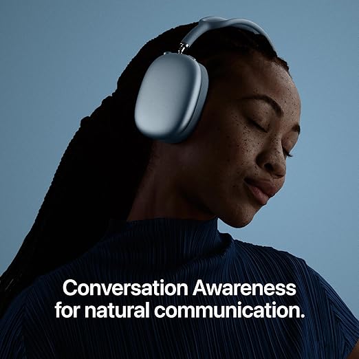 Apple AirPods Max (USB-C) سماعات رأس لاسلكية فوق الأذن مع إلغاء الضوضاء النشط – بيج