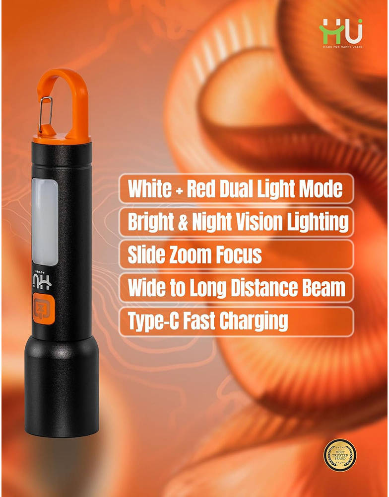 HU WHITE-RED LIGHT SIDE LIGHT  SIDE ZOOM HPO-1001