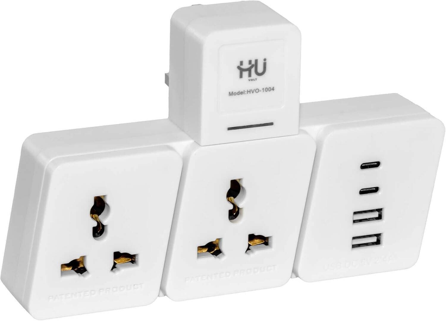 HU CONVERTER   2 USB+ 2 TYPE C HVO-1004