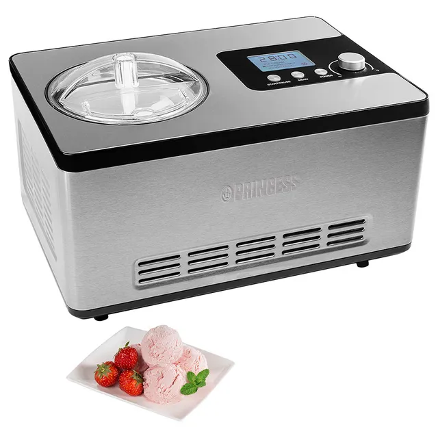 Princess Icecream Maker Deluxe, Silver,