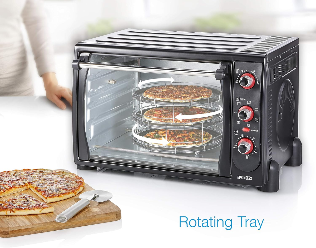 Princess Oven With 1 Pizza Layer, Black 90L