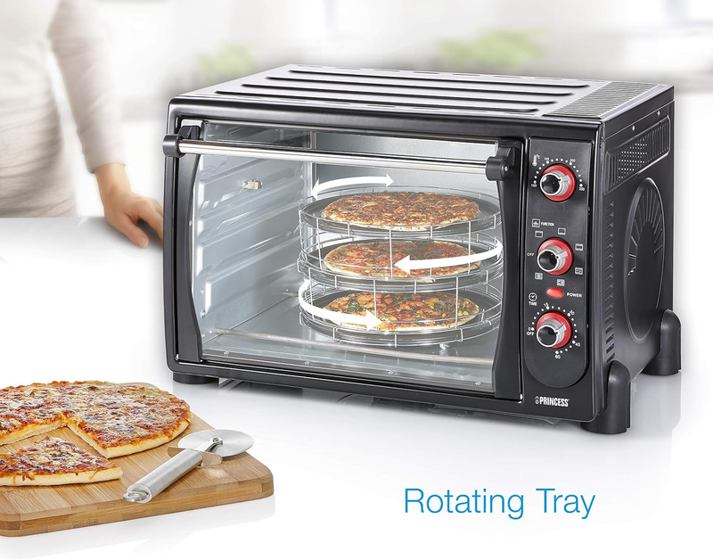 Princess Oven With 1 Pizza Layer, Black 90L