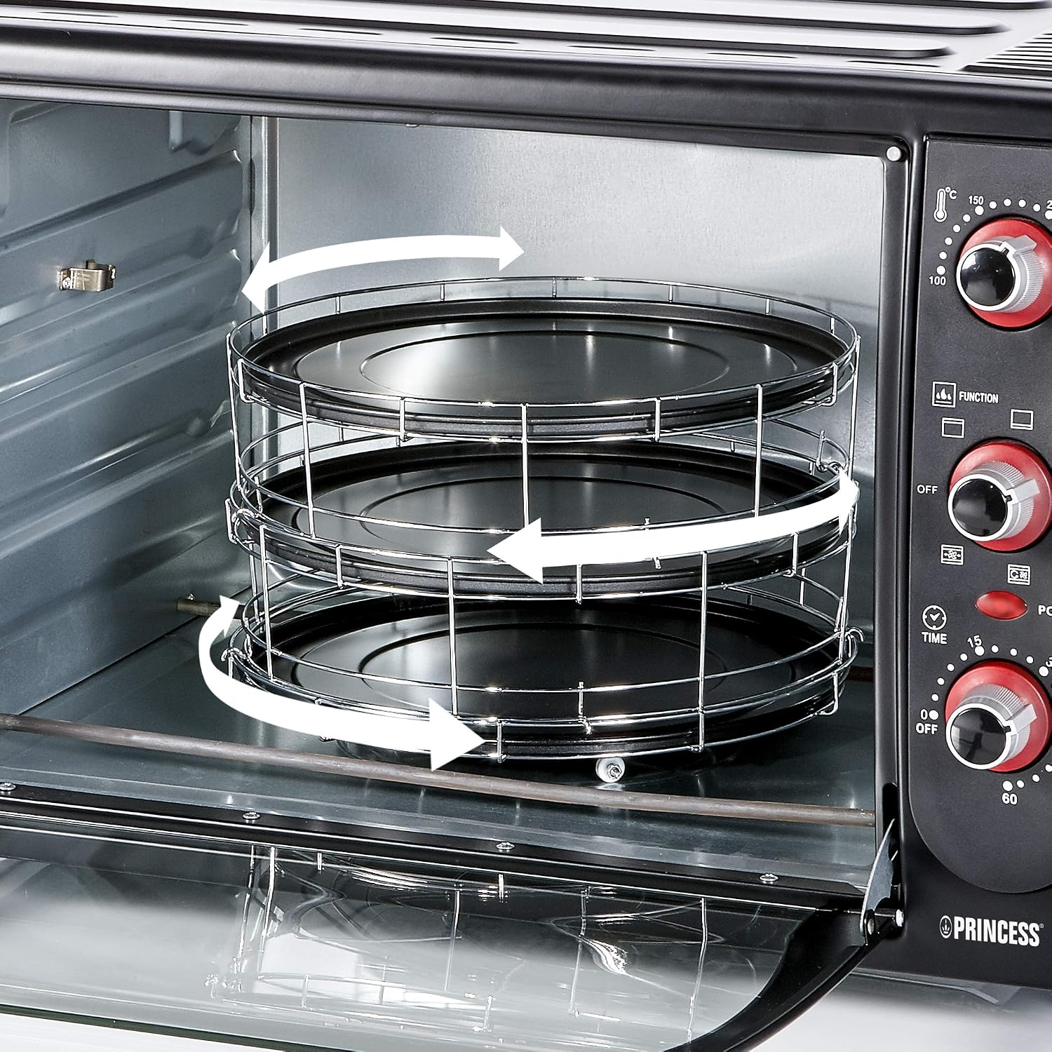 Princess Oven With 1 Pizza Layer, Black 90L