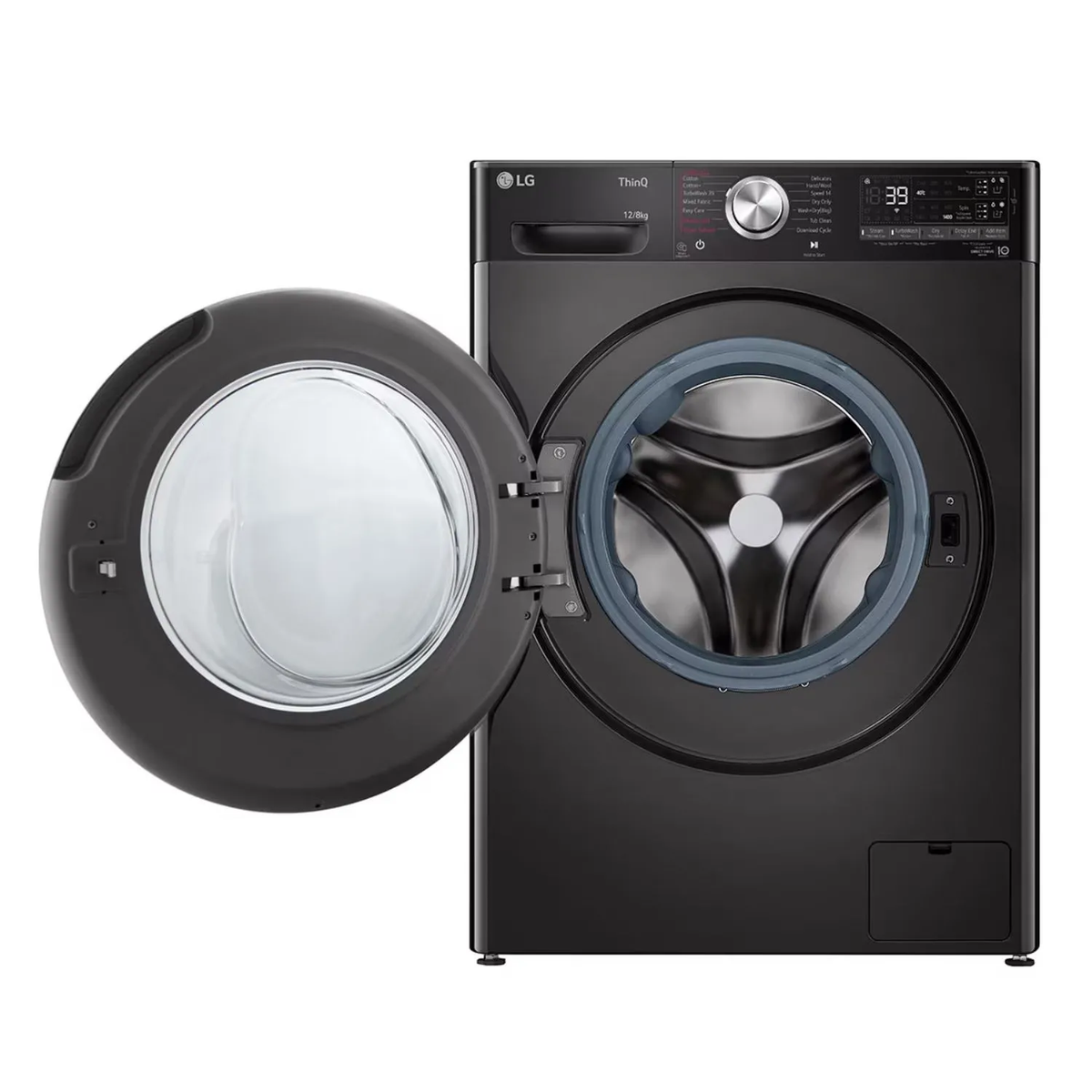LG 12kg /8 kg Front Load Washer/Dryer AI DD™ Steam TurboWash F4V9BDP2EE