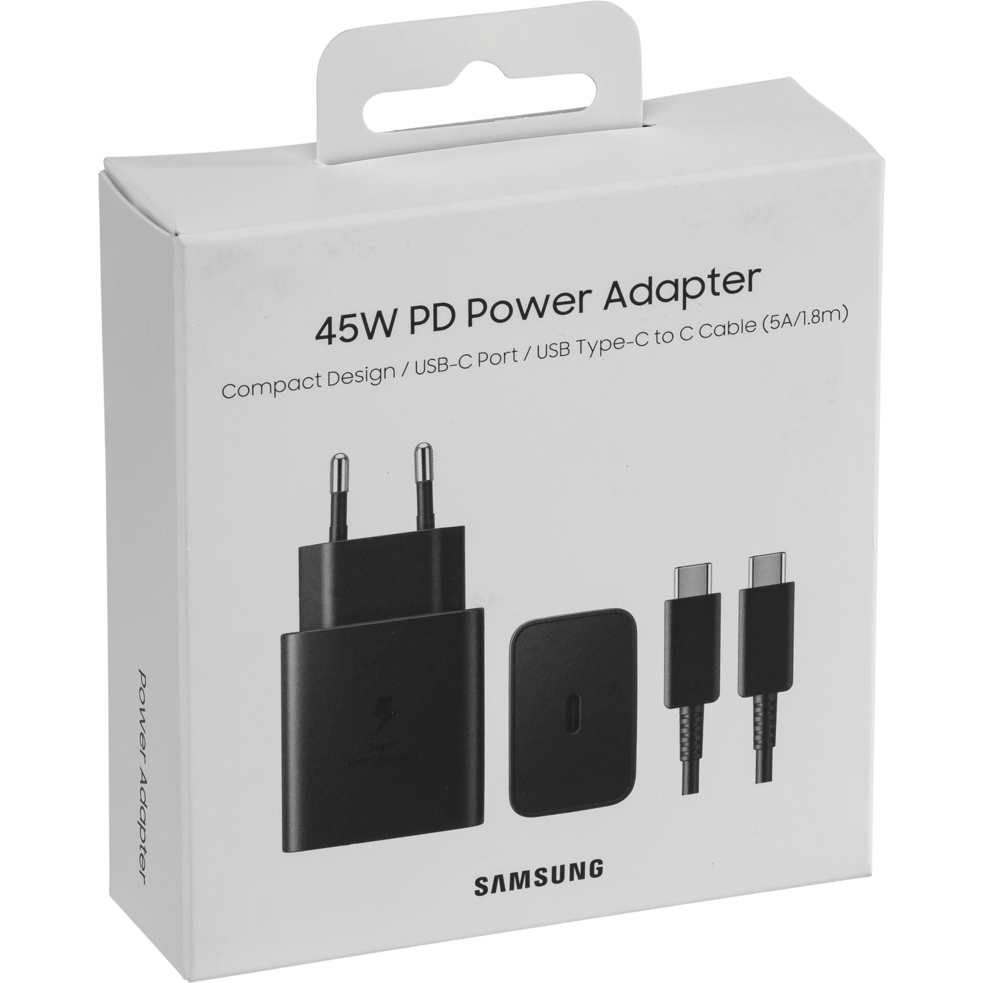 SAMSUNG 45W POWER ADAPTER USB-C CABLE (5A/1.8M) EP-T4511
