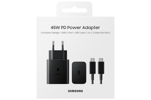 SAMSUNG 45W POWER ADAPTER USB-C CABLE (5A/1.8M) EP-T4511