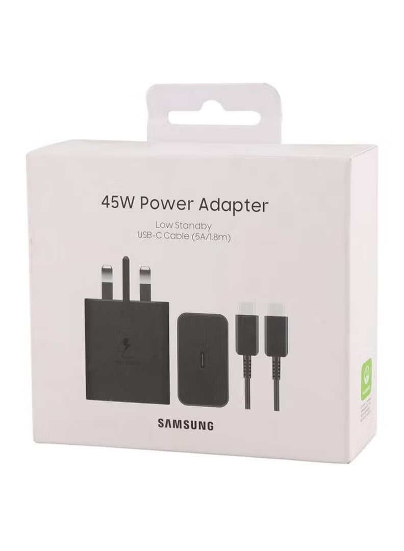 SAMSUNG 45W POWER ADAPTER LOW STANDBY USB-C CABLE (5A/1.8M) EP-T4511