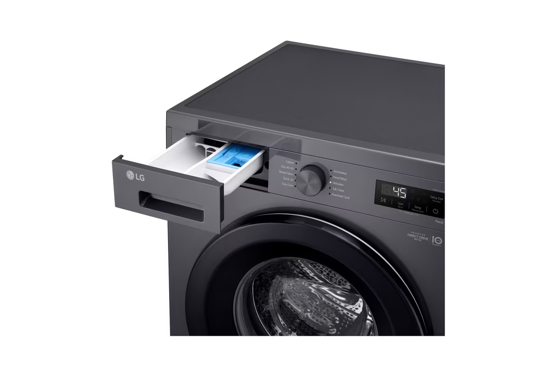 Washing Machine Lg 8 Kg Front Load With Steam Technology & 6 Motion Dd F2Y1Typ6J Black