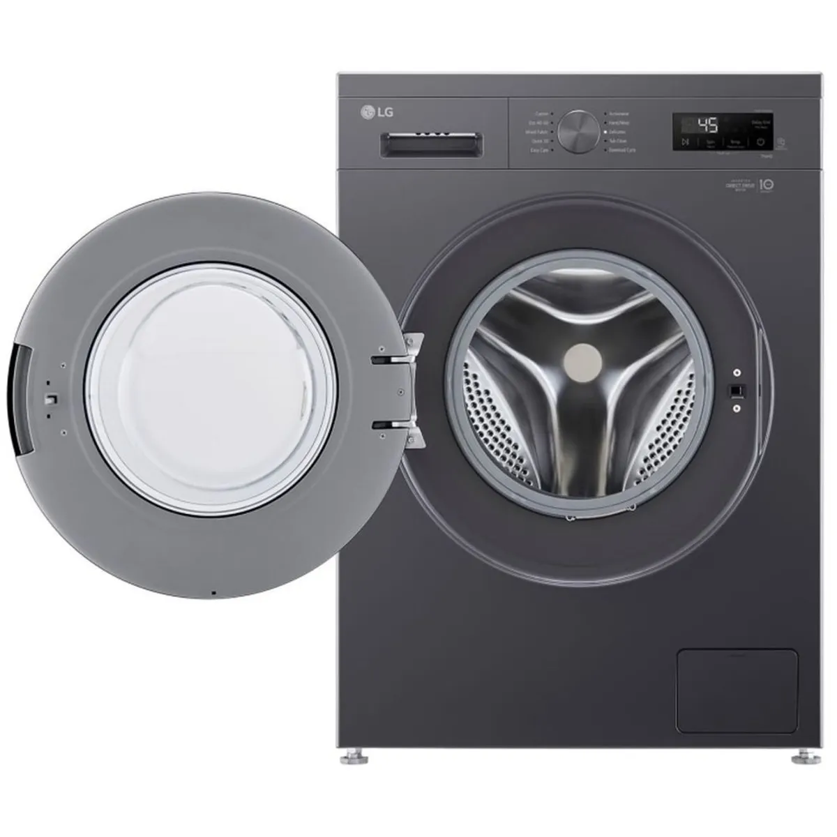 Washing Machine Lg 8 Kg Front Load With Steam Technology & 6 Motion Dd F2Y1Typ6J Black