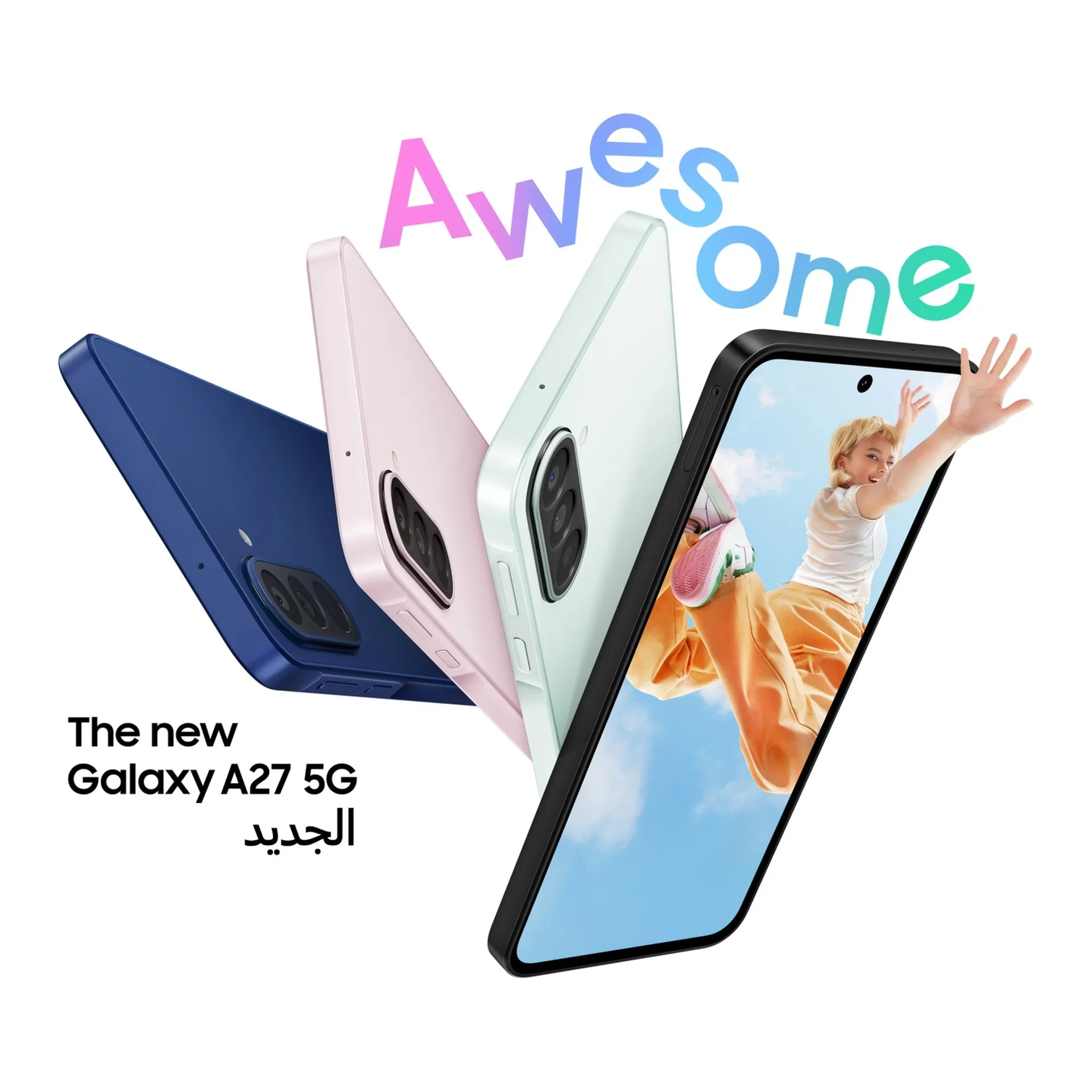 Samsung Galaxy A27 5G 8GB RAM + 256GB SM-A276B  (LIGHT PINK)