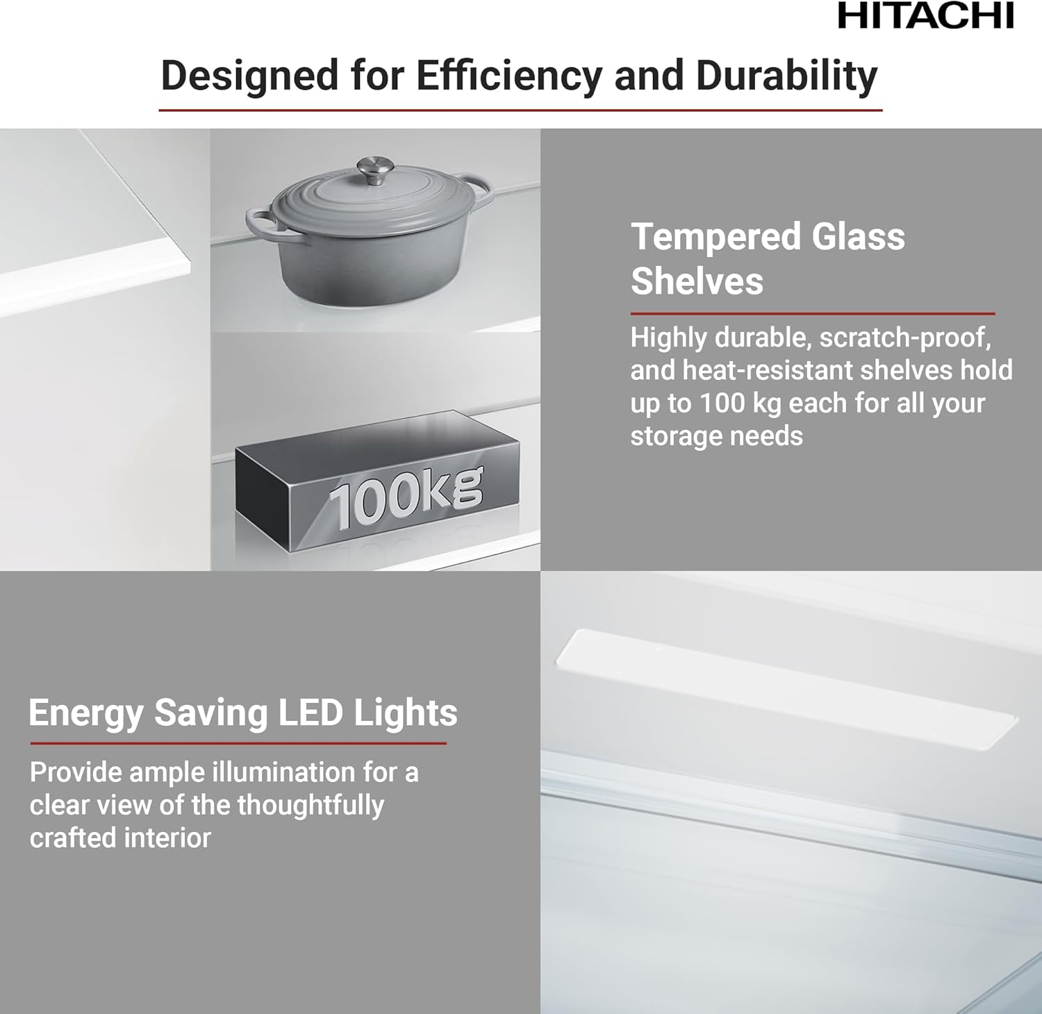 HITACHI Top Mount Refrigerator HRTN5255MF 240L‏