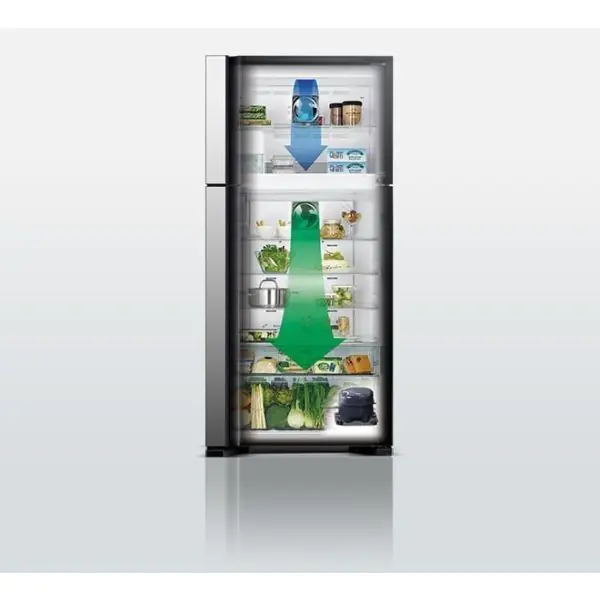 Hitachi Rw760Puk74Gbk Hitachi 760Ltr French Door Refrigerator Made In Thailand Glass Black