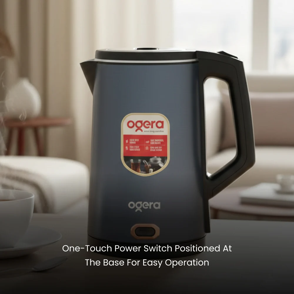 Ogera 1.8L Electric Kettle 1500W Fast Boil Stainless Steel Auto ShutOff & BoilDry OG1511EK