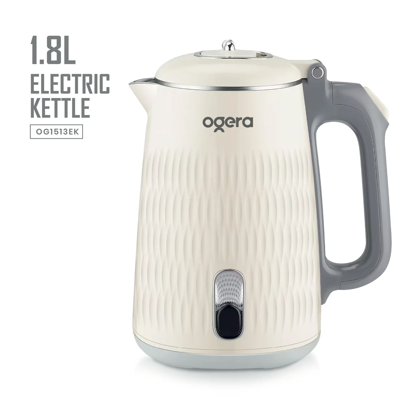 Ogera Electric Kettle  Cool-Touch Safe Boil 1.8L Capacity 1500W OG1513EK